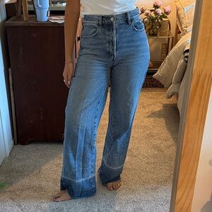 PacSun Denim Blue Wide-Leg Jeans